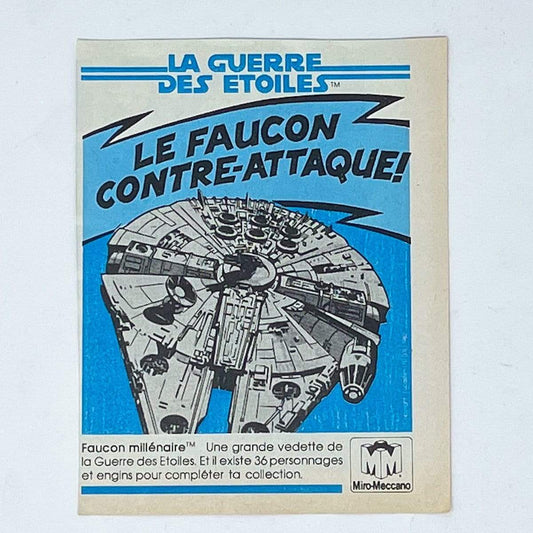 Vintage Meccano Star Wars Ads Meccano Quarter Page Print Ad - Falcon - France (1981)