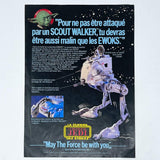 Vintage Meccano Star Wars Ads Meccano ROTJ AT-ST Print Ad - France (1983)