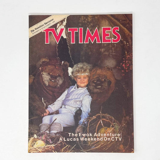 Vintage Other Star Wars Non-Toy TV Times Magazine Ewok Movie - Canada (1985)