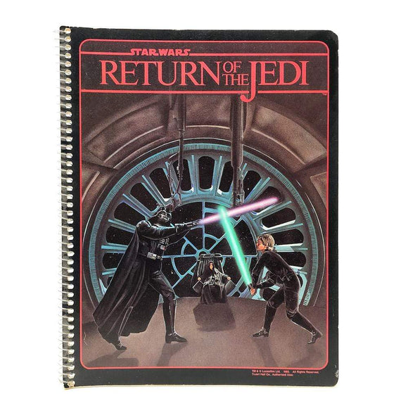 Vintage Randim Marketing Star Wars Non-Toy ROTJ Luke & Vader Spiral Notebook (1983)