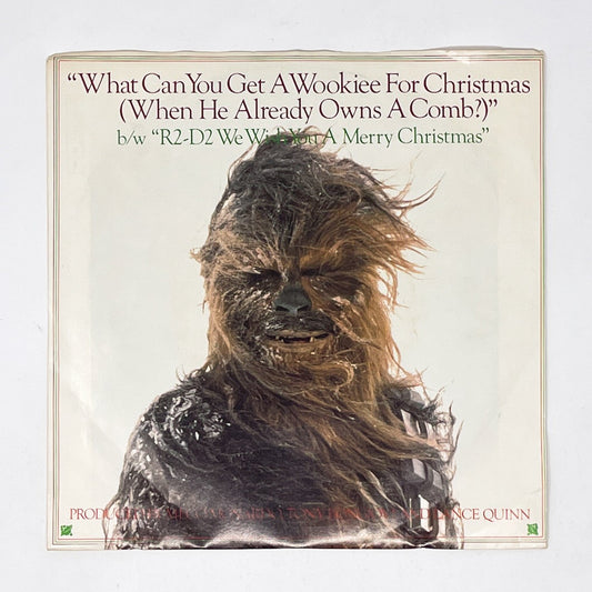 Vintage RSO Star Wars Vinyl What Can You Get a Wookiee For Christmas? 7" Record - USA (1980)