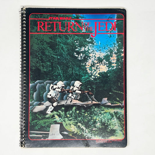 Vintage Stuart Hall Star Wars Non-Toy ROTJ Biker Scout Spiral Notebook