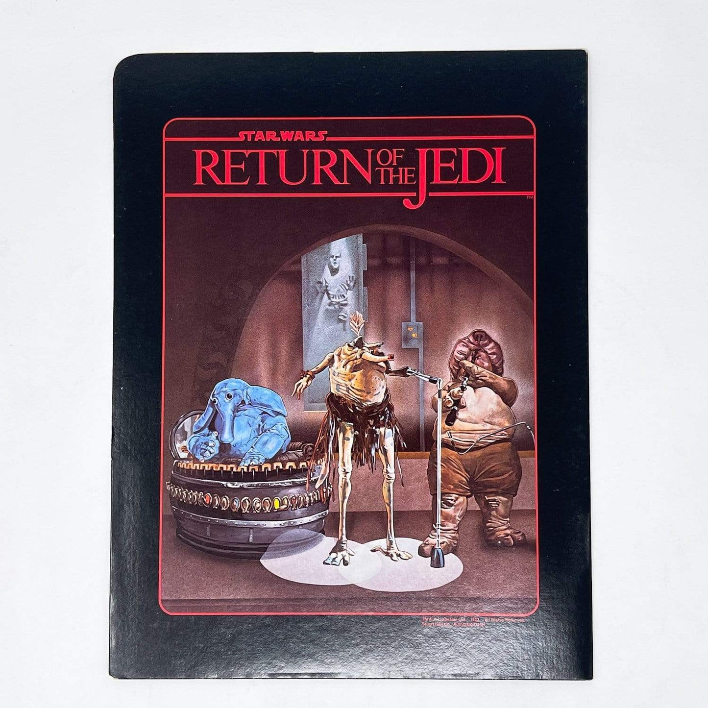 Vintage Stuart Hall Star Wars Non-Toy ROTJ Max Rebo Portfolio (1983)