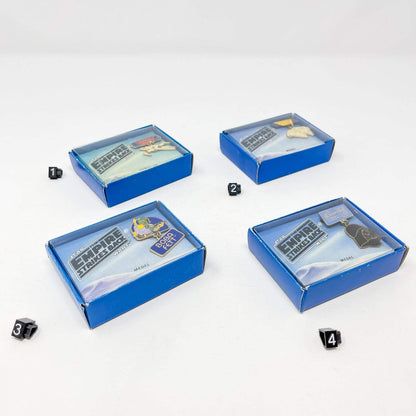 Vintage Wallace Berrie Star Wars Non-Toy Empire Strikes Back Medal Pins in Box (1980)