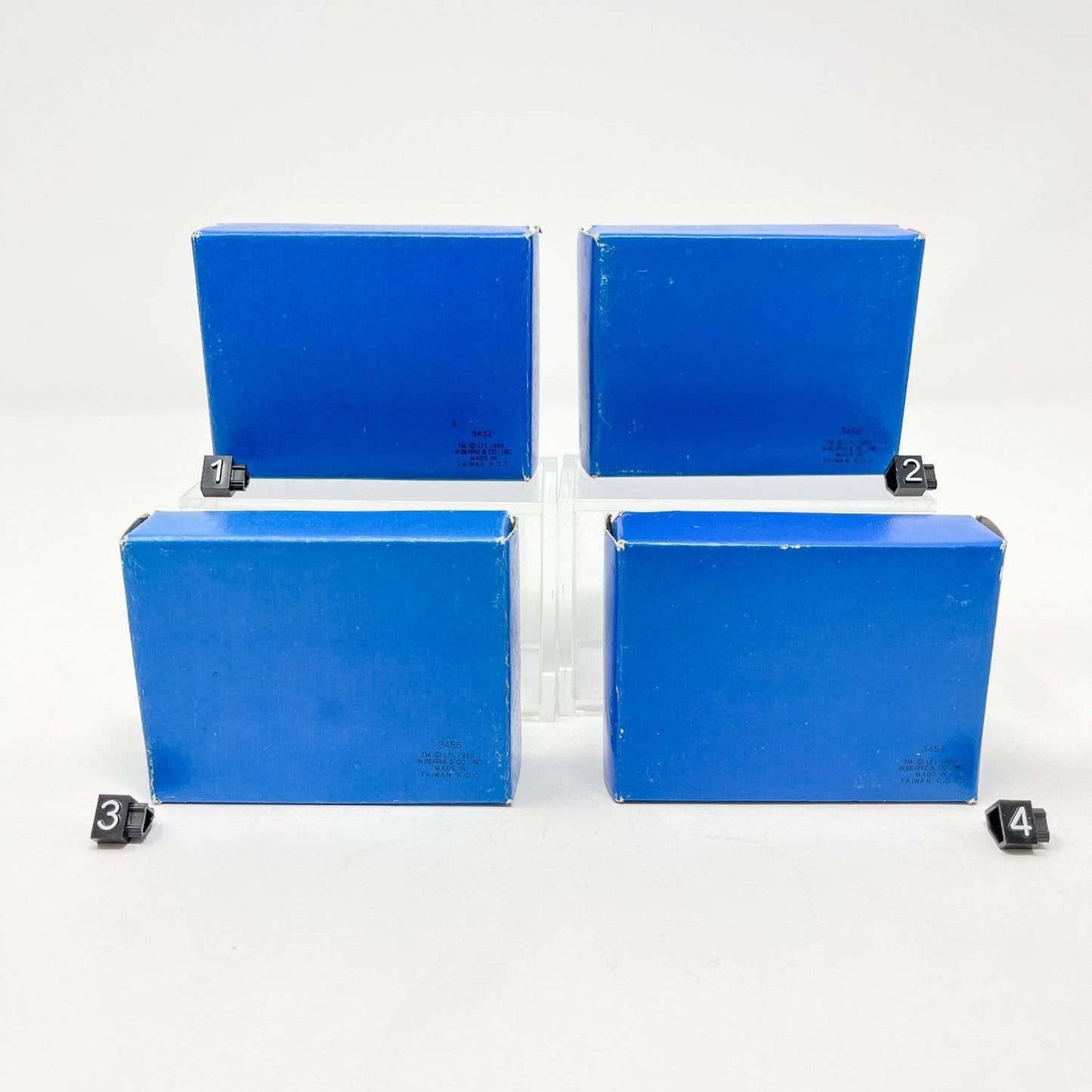 Vintage Wallace Berrie Star Wars Non-Toy Empire Strikes Back Medal Pins in Box (1980)